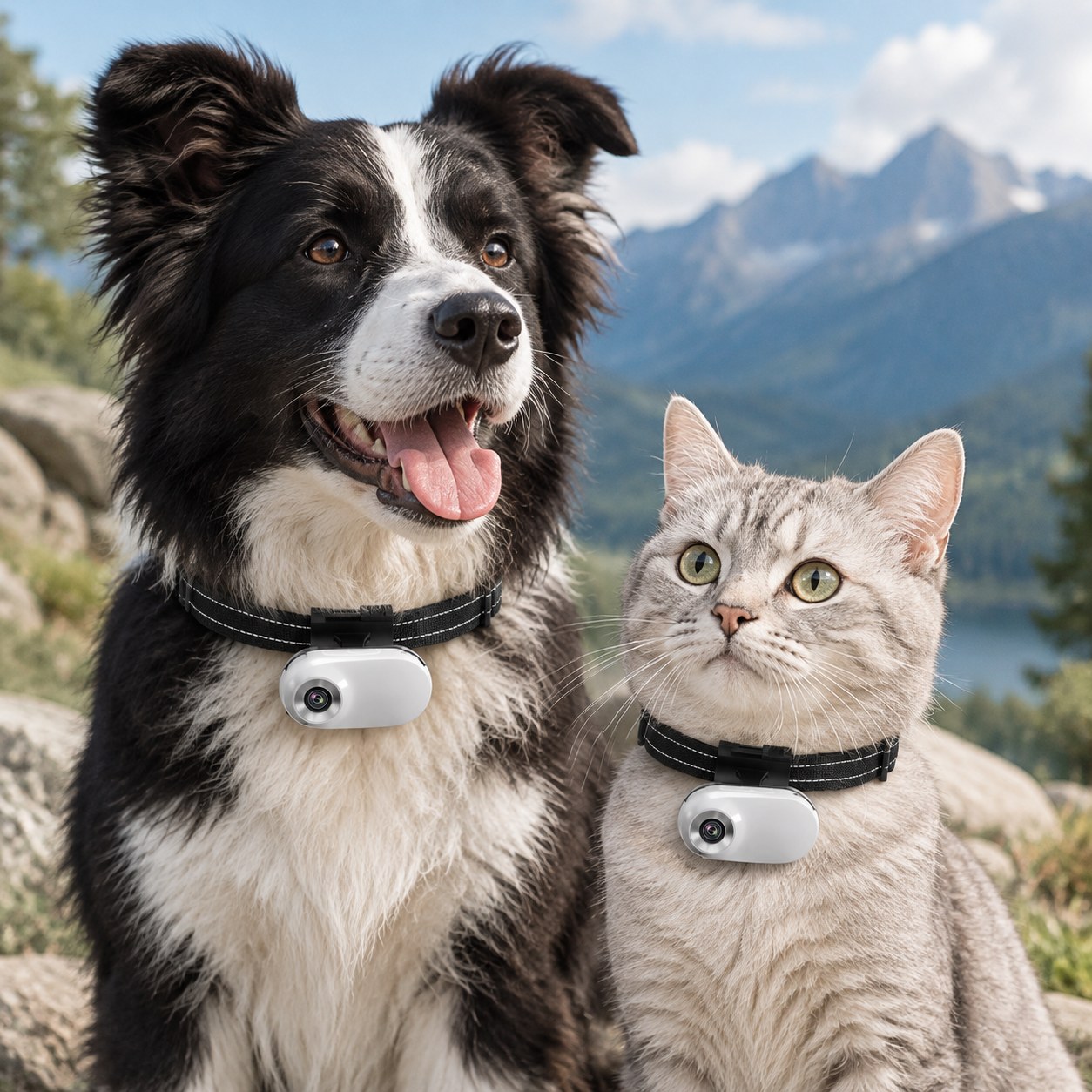 Dark Red Brand Pet Camera with Strap for Cats/Dogs