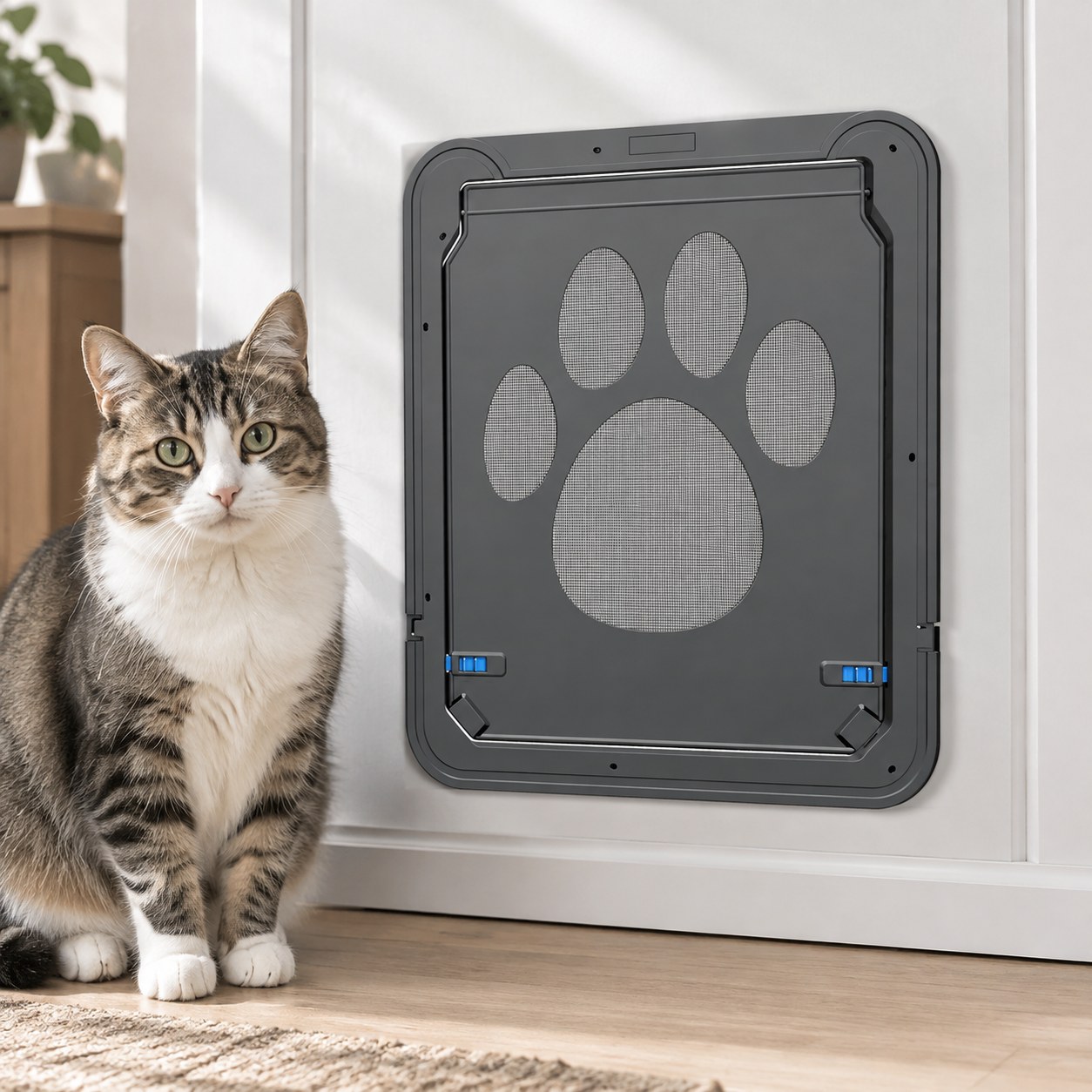 Dark Red Brand Pet Entry Door — Dogs