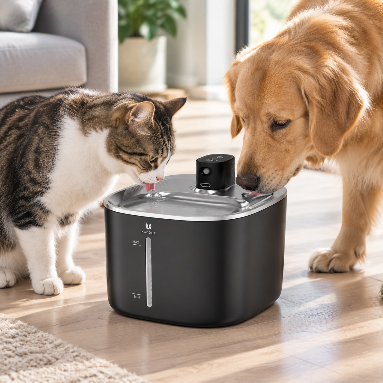Dark Red Brand Automatic Pet Water Fountain for Cats/Dogs