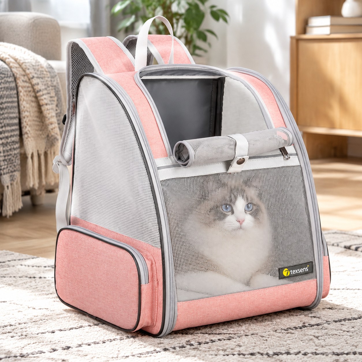 Dark Red Brand Backpack for Carrying Cats/Dogs