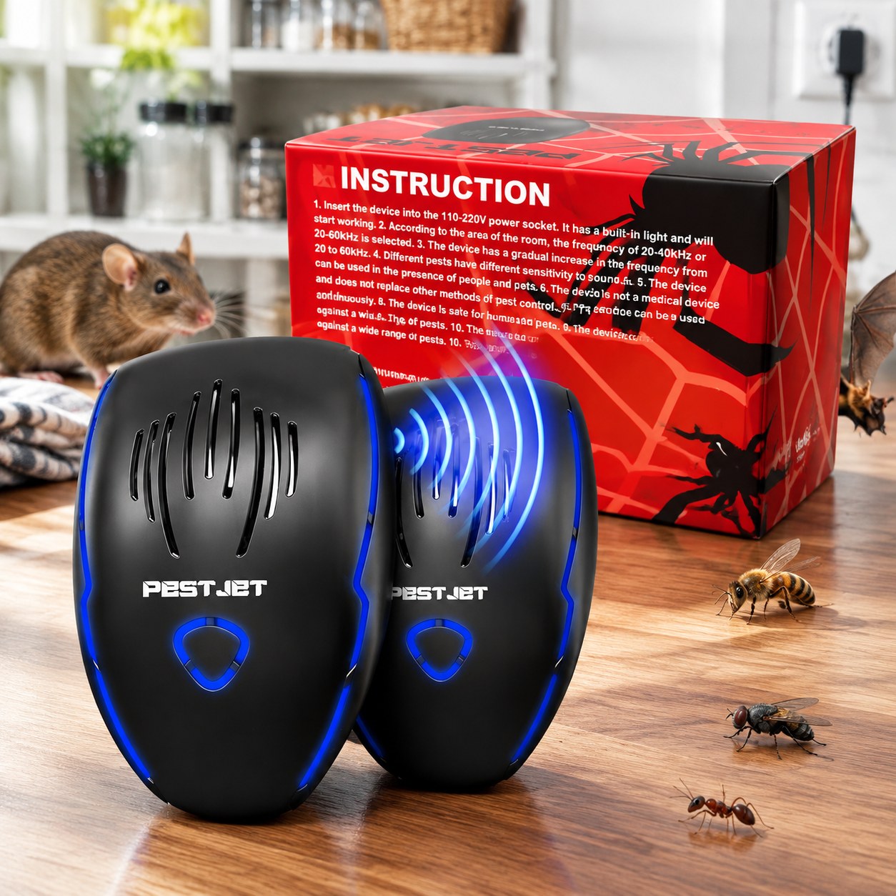 Ultrasonic Pest Repeller - Rats, Bees, Flies, Ants — Garden