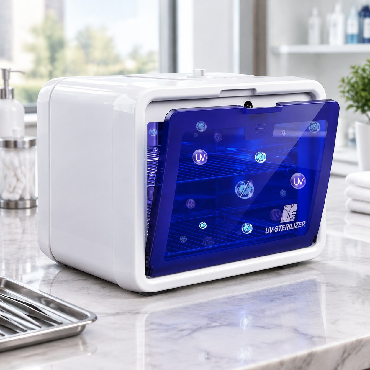 Dark Red Brand UV Sterilizer for Tool Disinfection 10 L — DIY and tools