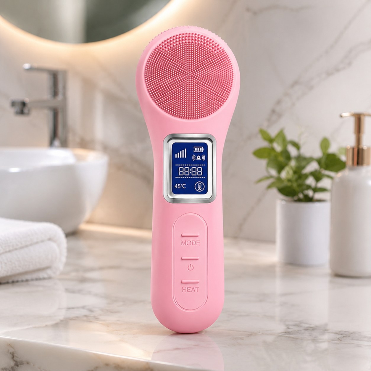 Dark Red Brand Deep Facial Cleansing and Exfoliating Device — Beauty appliances