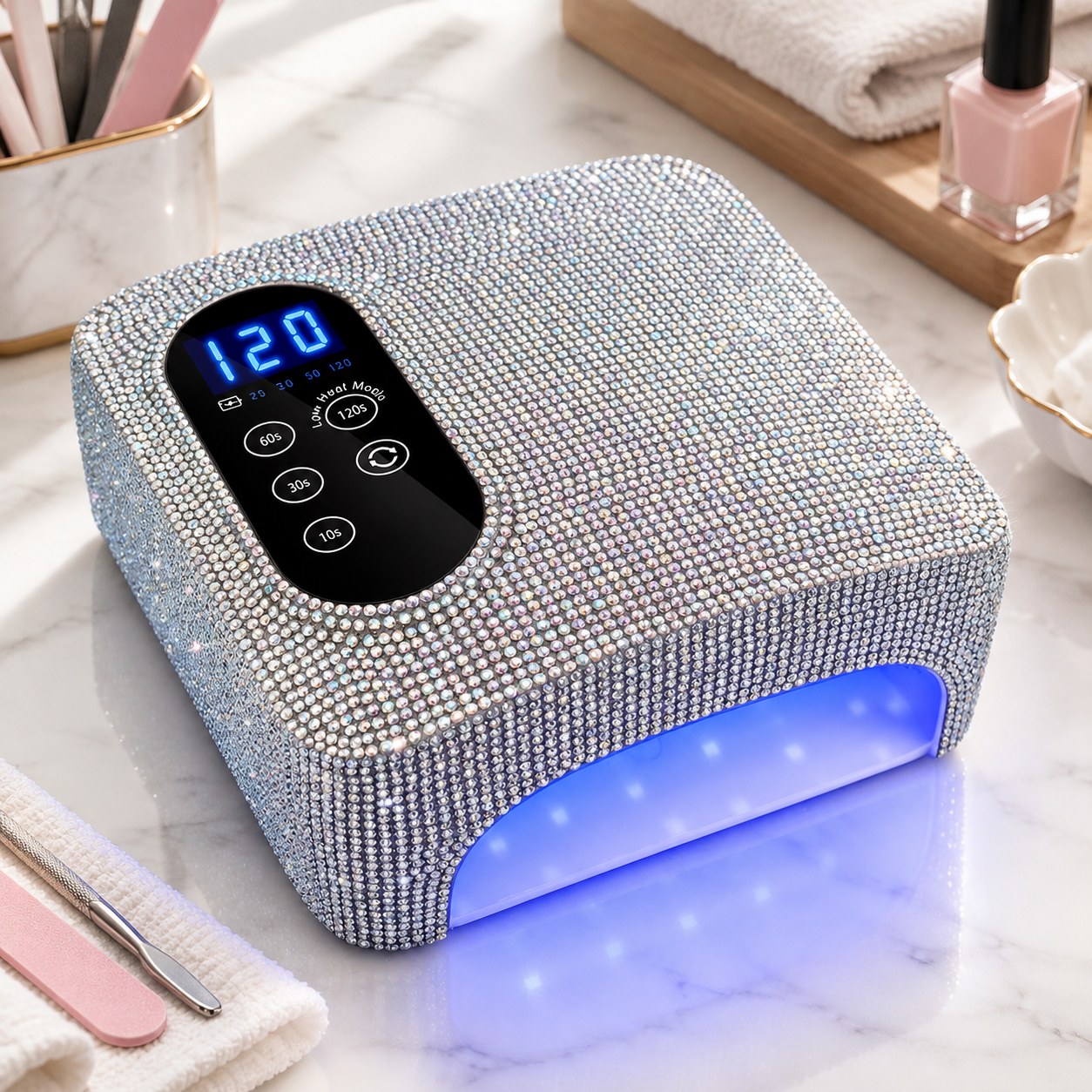 Dark Red Brand Nail Lamp / Pedicure Lamp — Beauty appliances