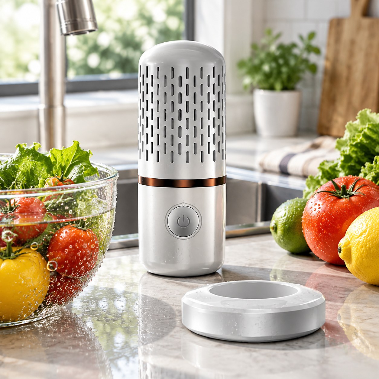 Dark Red Brand Fruit and Vegetable Washing Device — Kitchen and tableware
