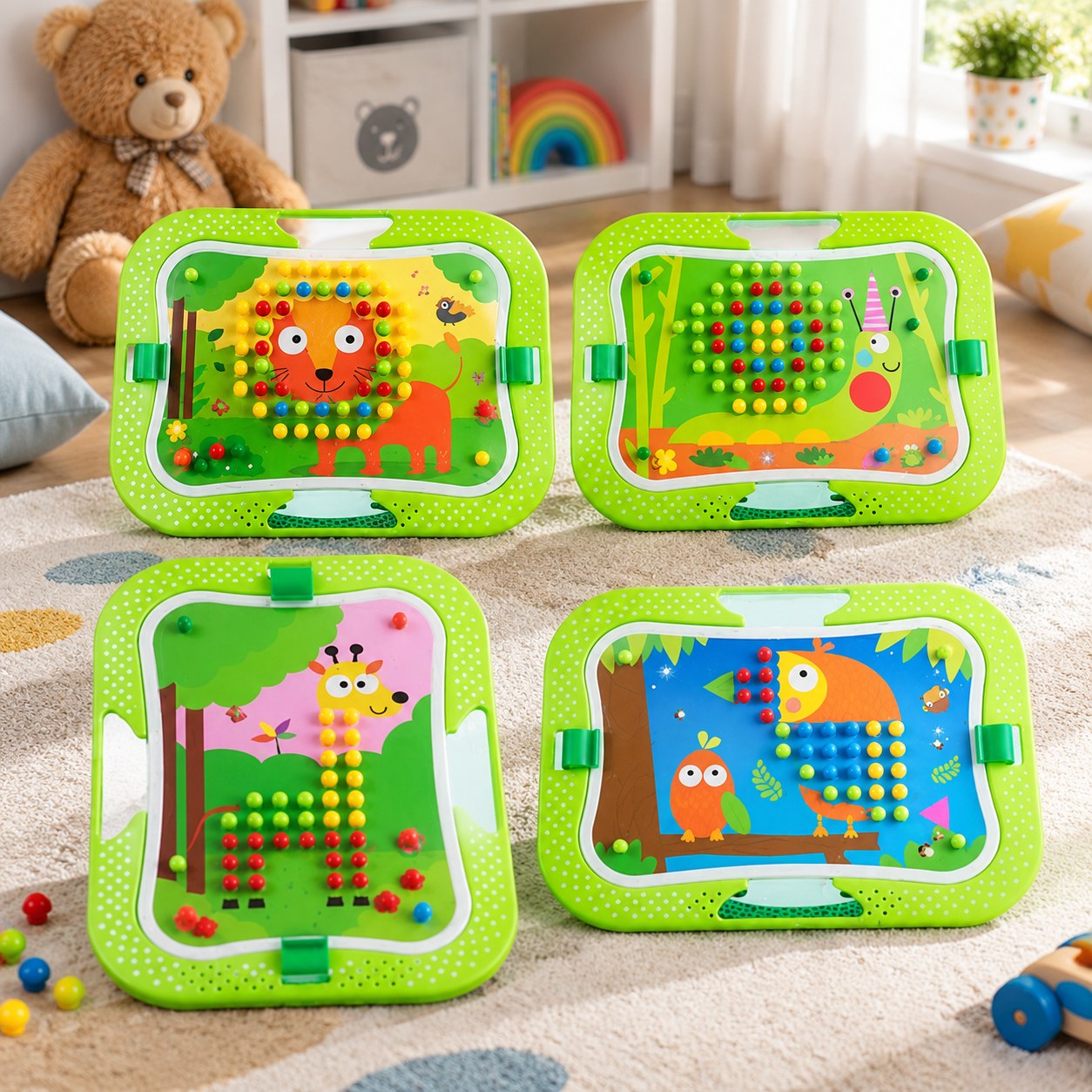 Dark Red Brand Pets Educational Puzzle for Kids