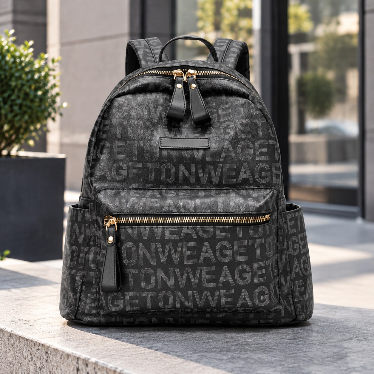 Etonweag Stylish Backpack with Print — Men's accessories