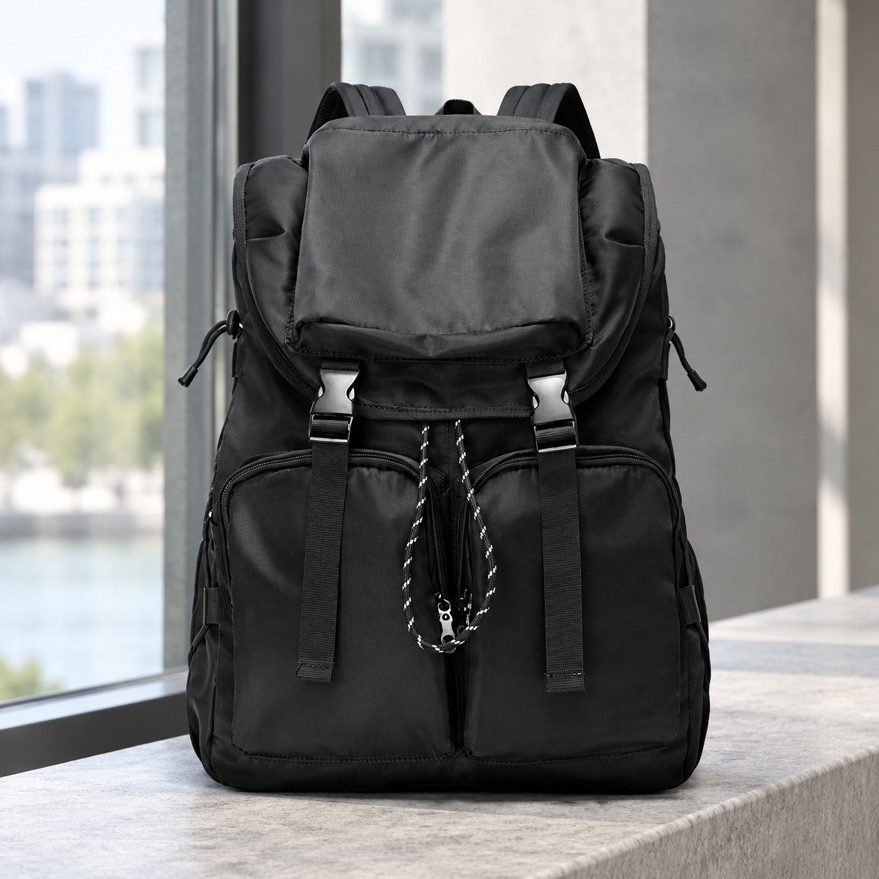 Dark Red Brand Waterproof Backpack — Men's accessories
