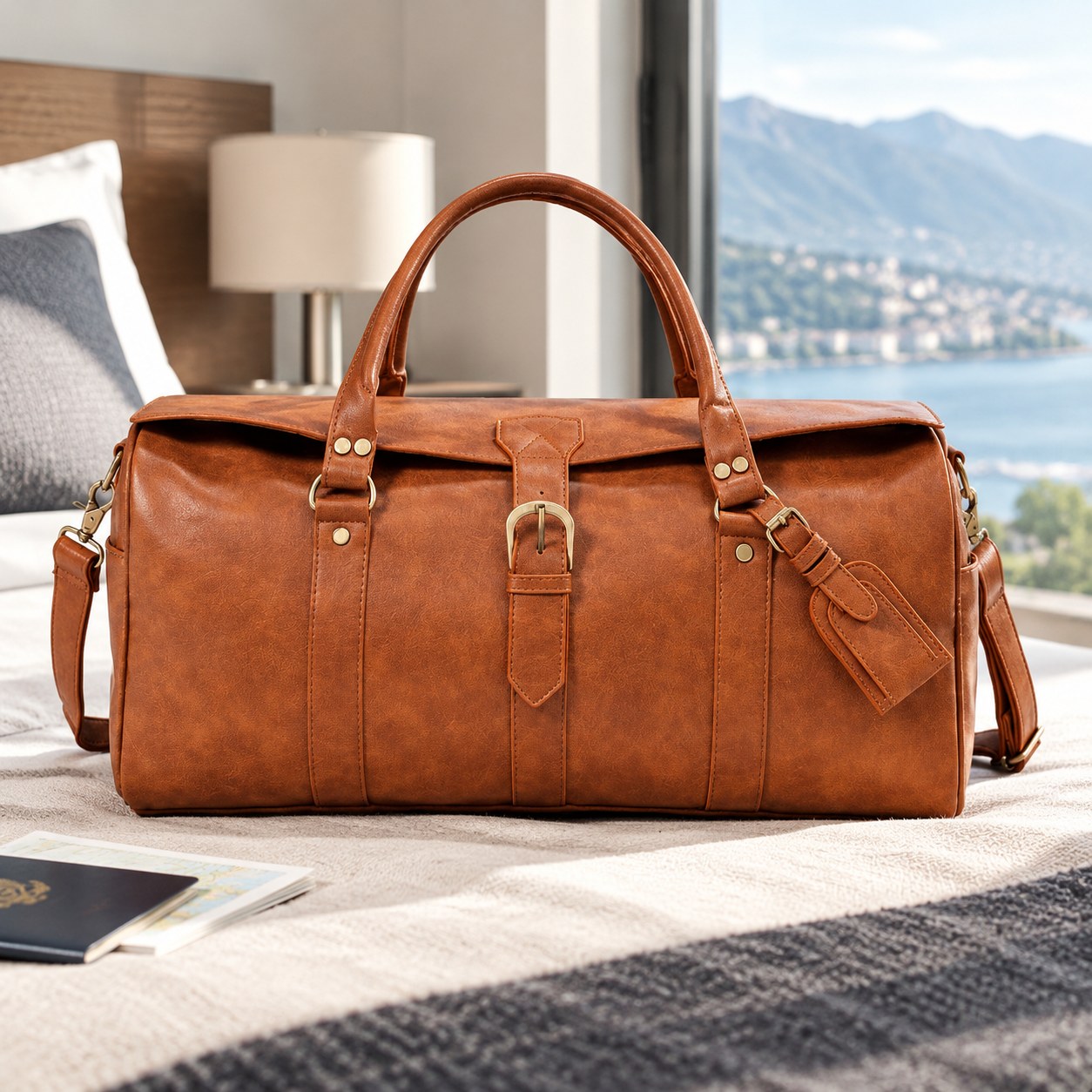Dark Red Brand Men's Travel Bag