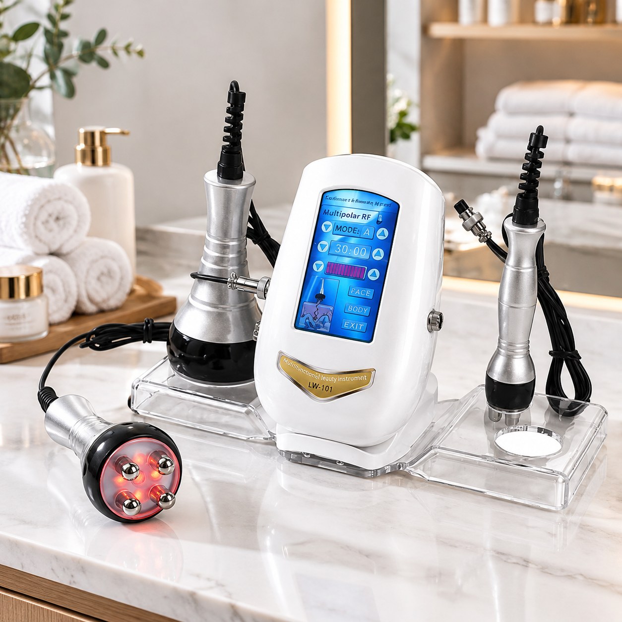 Dark Red Brand Multi-functional 3in1 Face and Body Tool — Beauty appliances