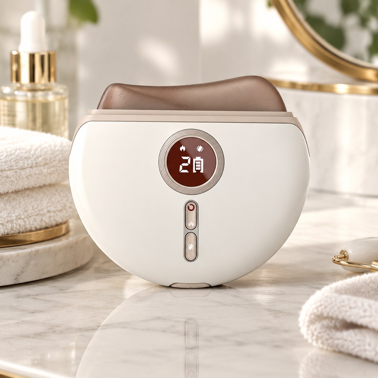 Keai Elements Electric facial massager with 3 levels of heat and vibration — Beauty appliances