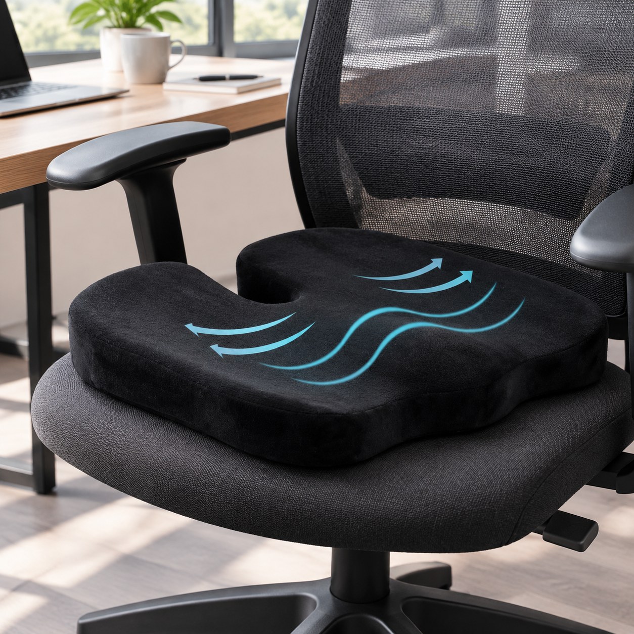 Dark Red Brand Office Chair Cushion — Home textiles