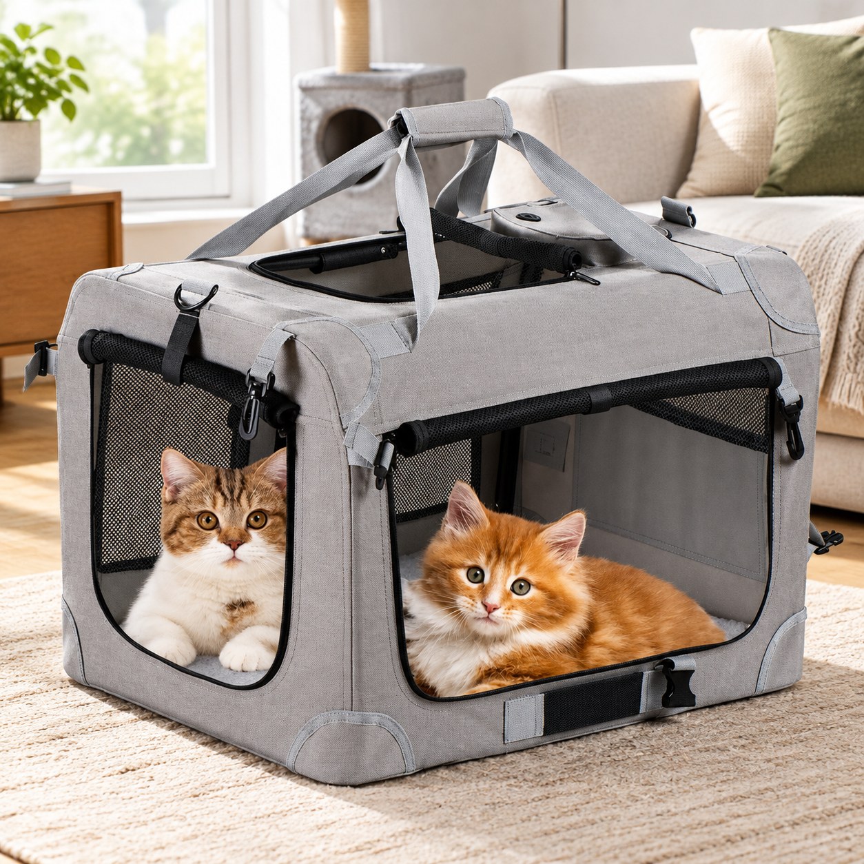 Dark Red Brand Pet Carrier — Dogs