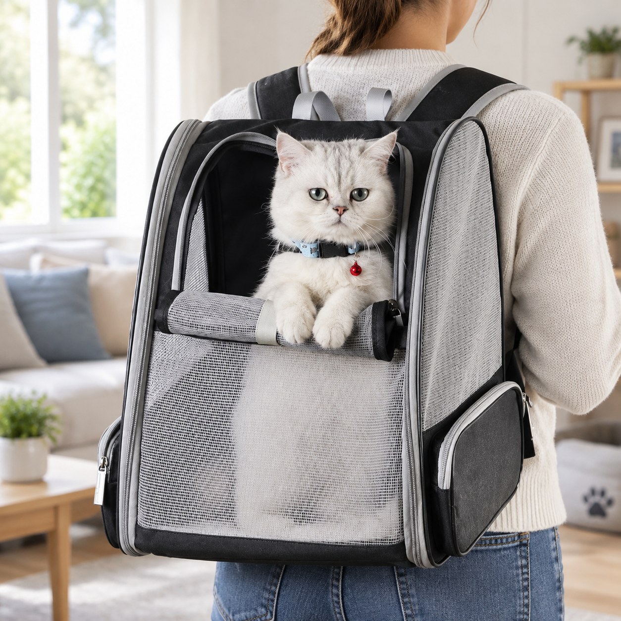 Dark Red Brand Cat/Dog Carrier Backpack