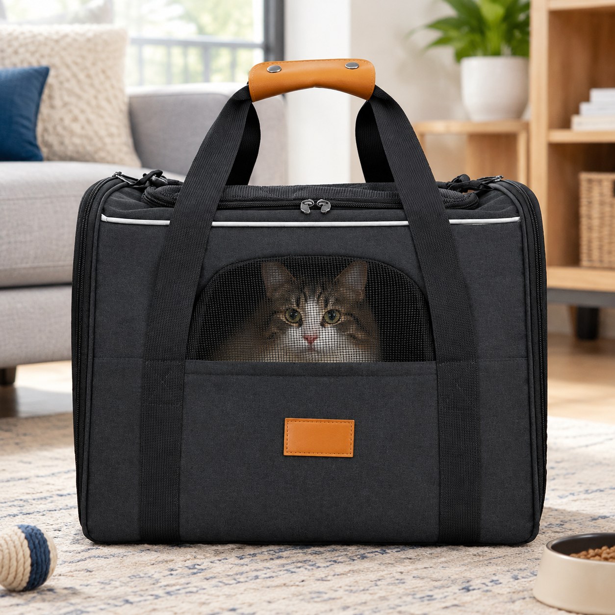 Dark Red Brand Pet Carrier — Dogs