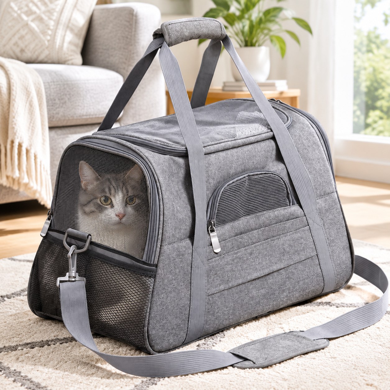 Dark Red Brand Pet Carrier — Dogs