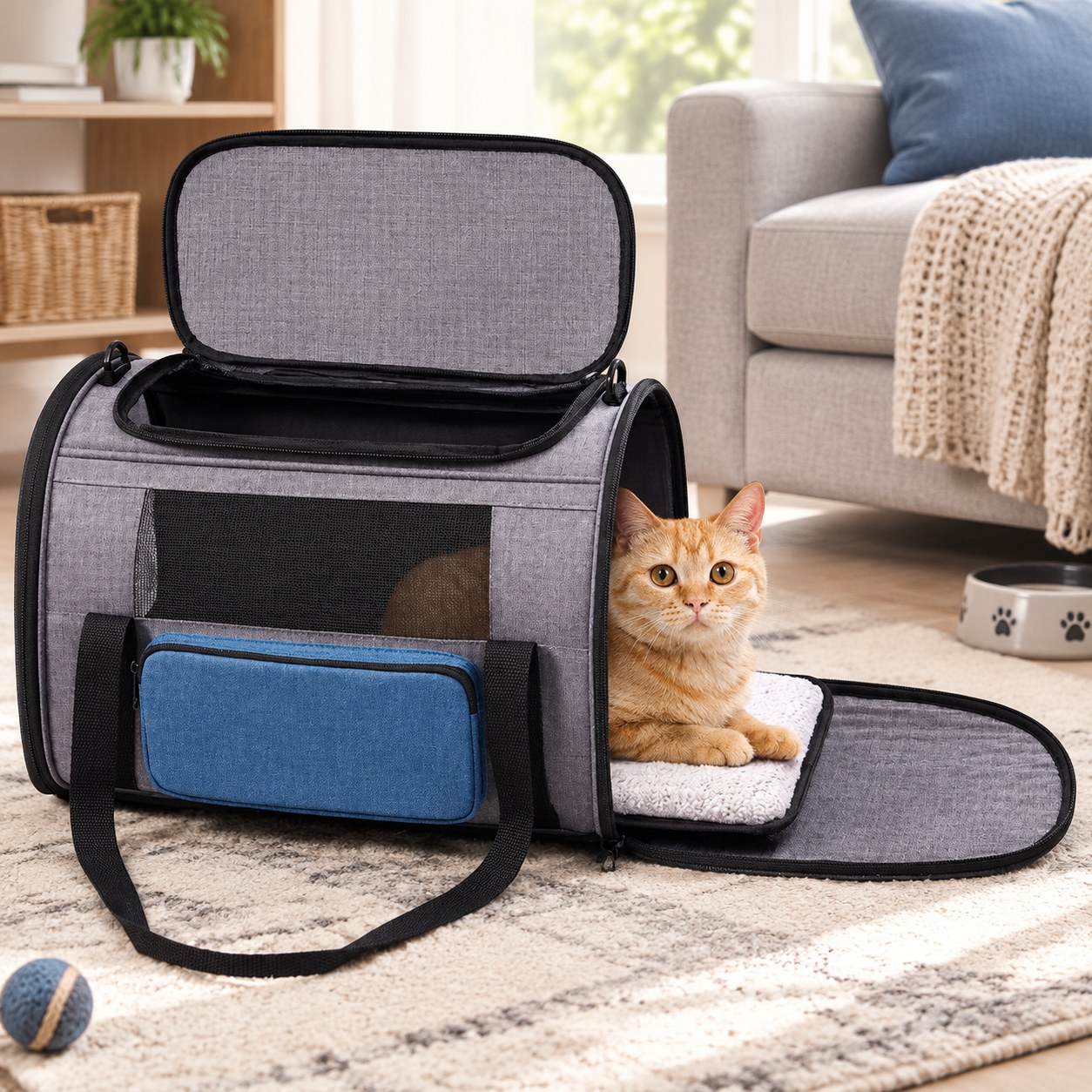 Dark Red Brand Pet Carrier — Dogs