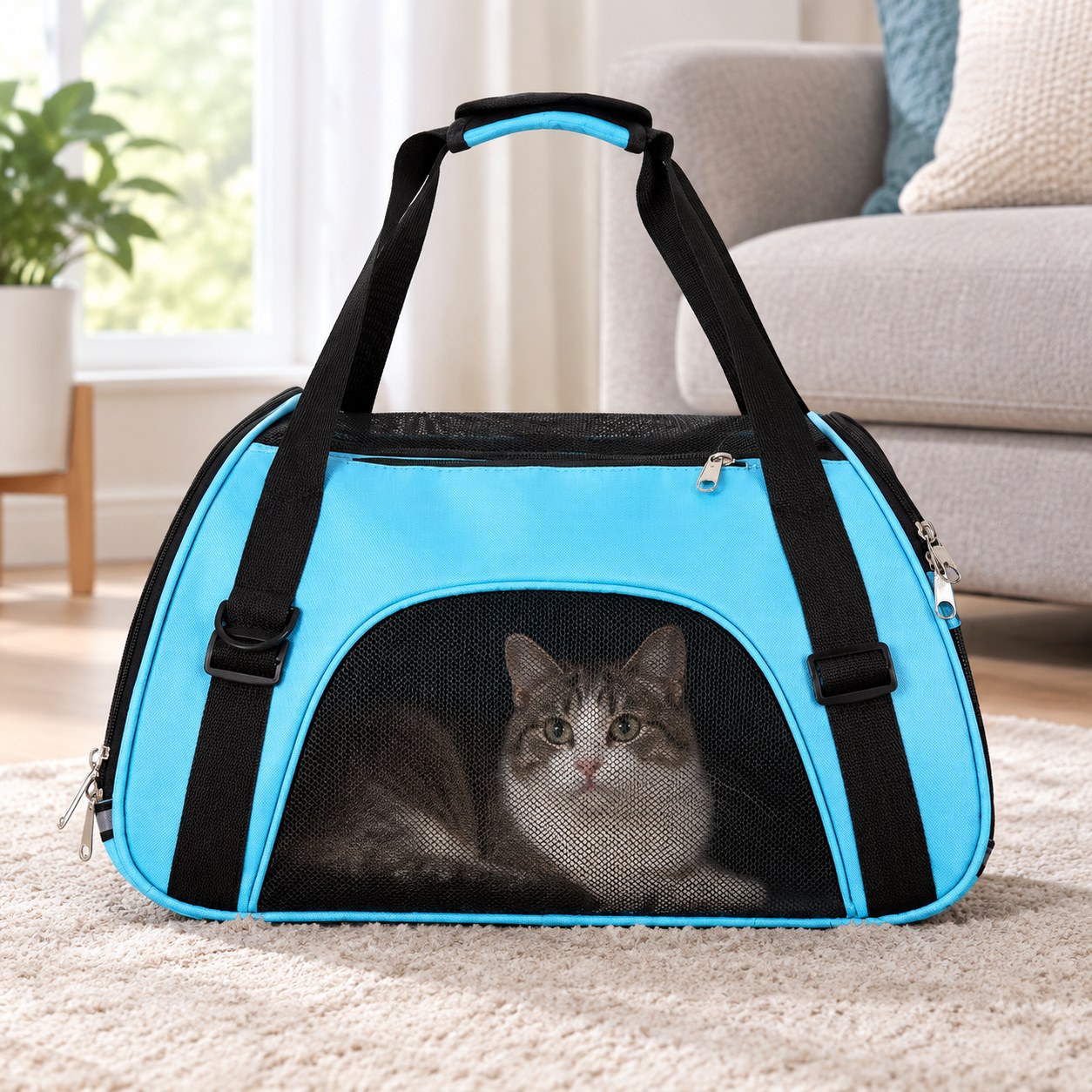 Dark Red Brand Pet Carrier — Dogs