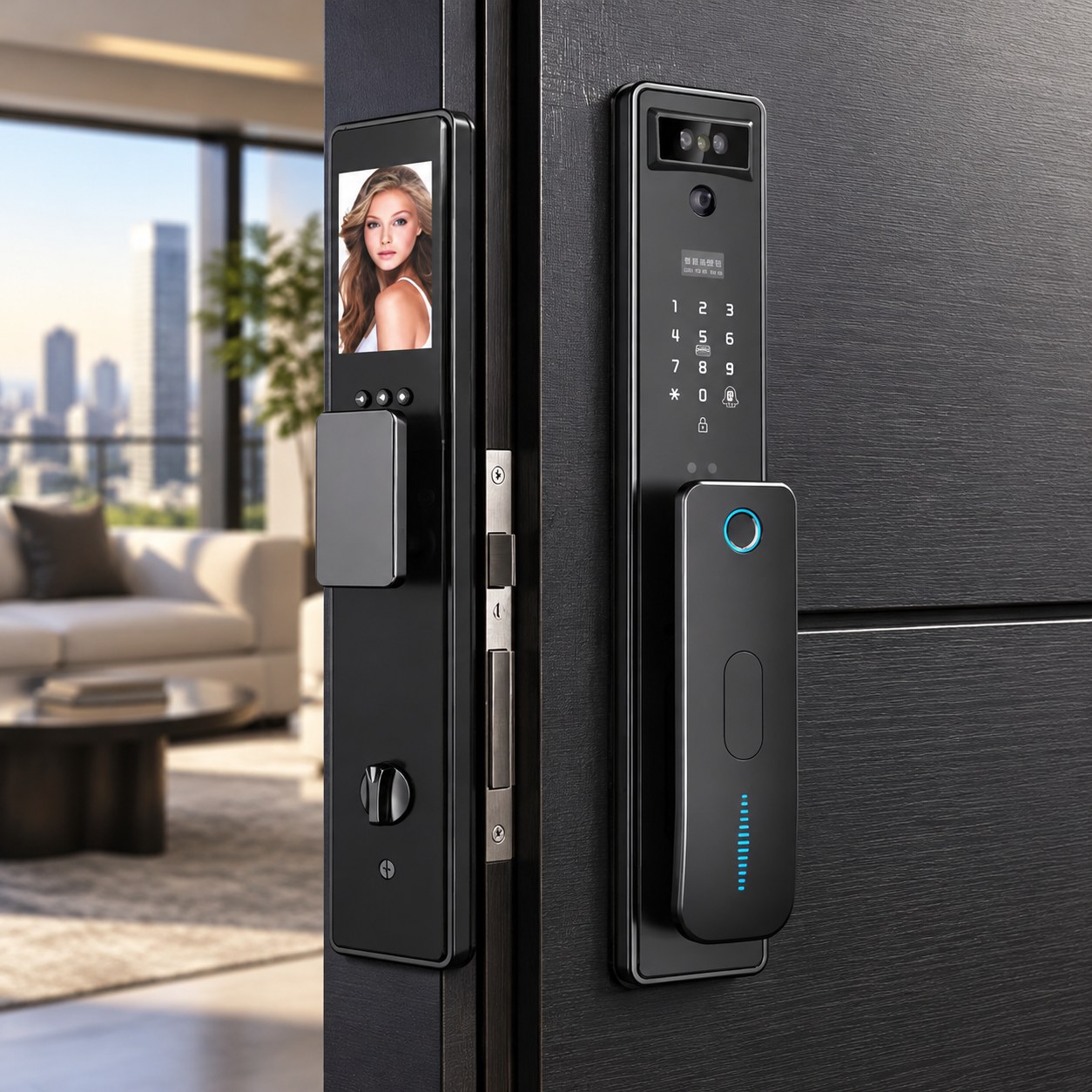 Gu Le Smart Biometric Door Lock with Camera — Home security