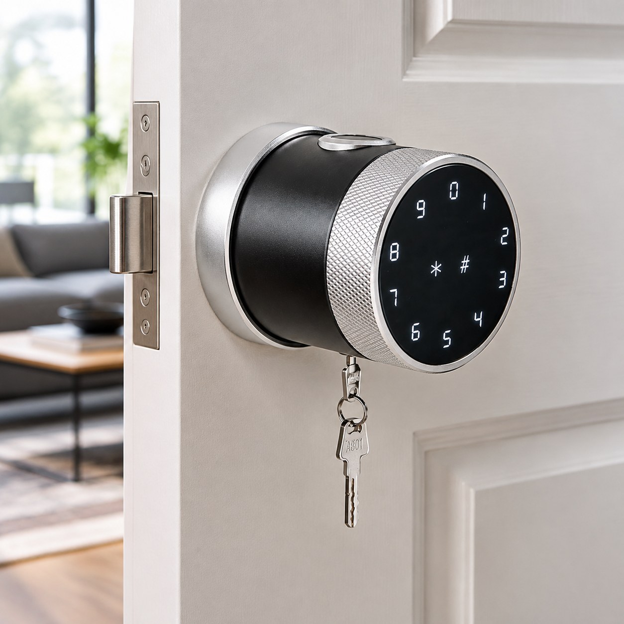 Smart Biometric Door Lock with Handle