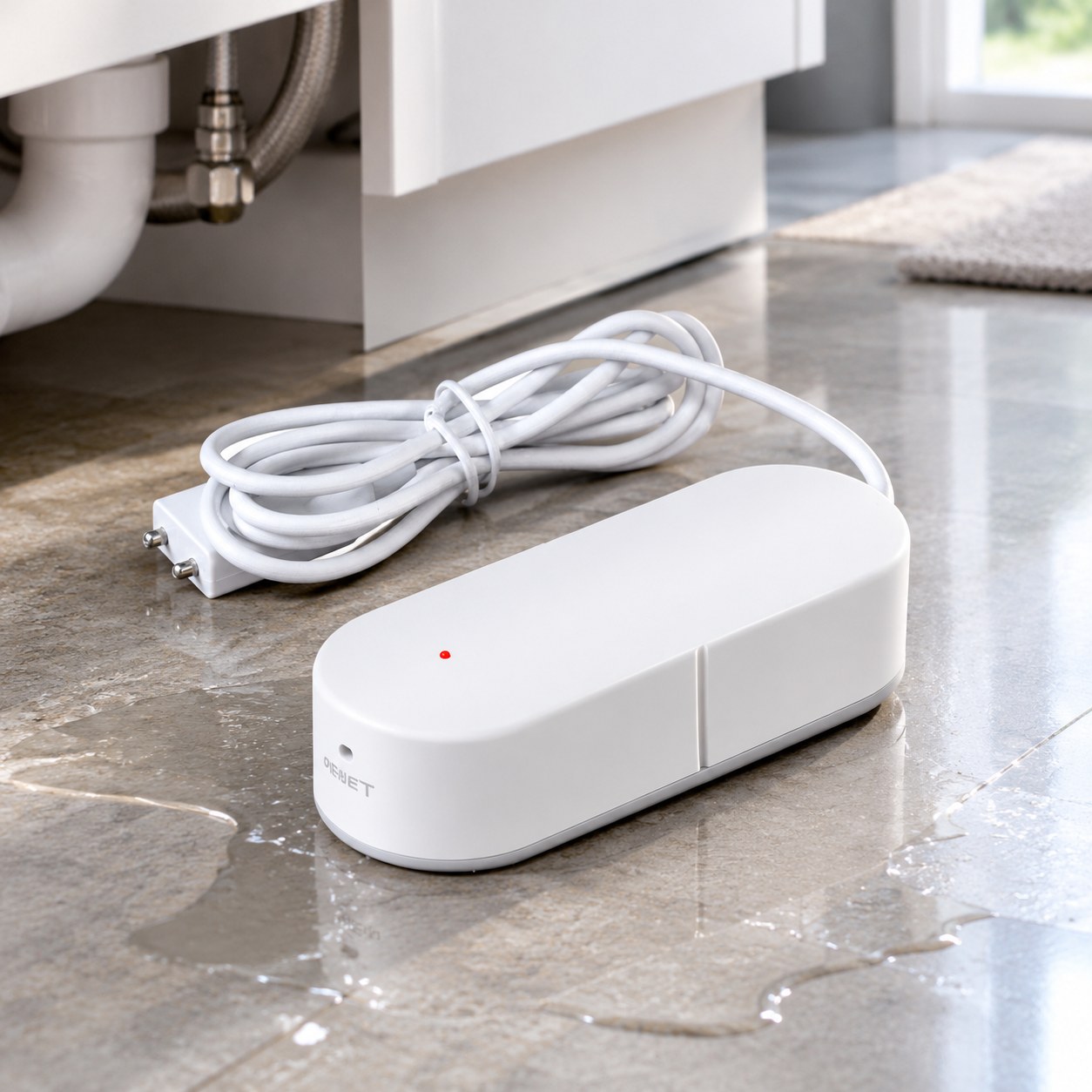 Dark Red Brand Smart Water Leak Sensor — Home security