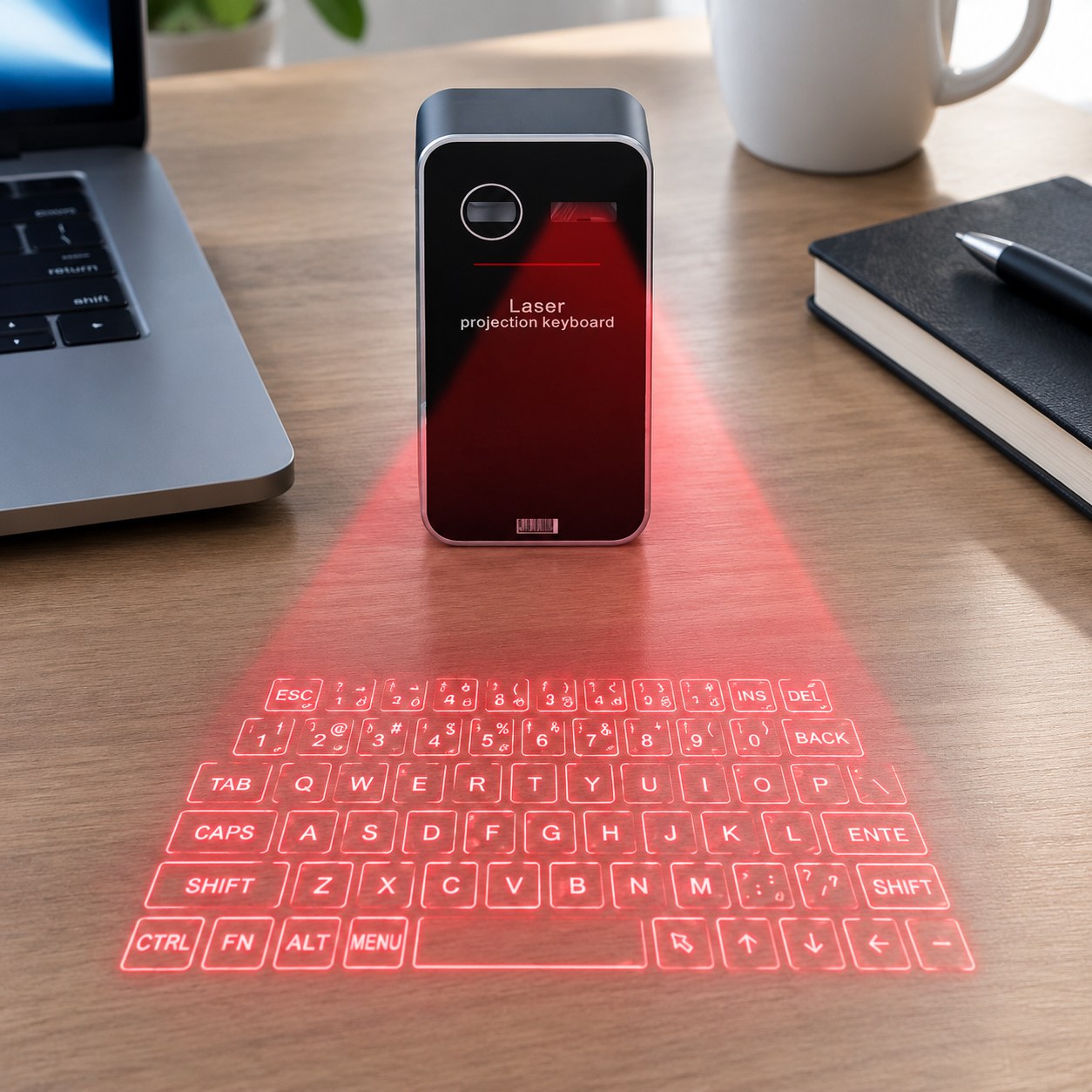 Dark Red Brand Virtual Laser Keyboard — Computer peripherals