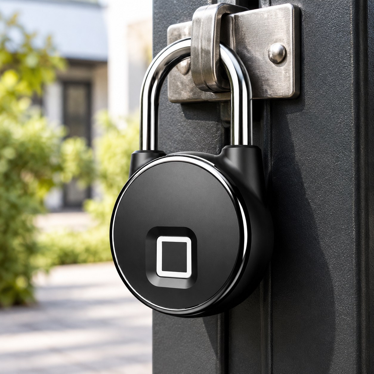 Dark Red Brand Smart Biometric Lock — Doors