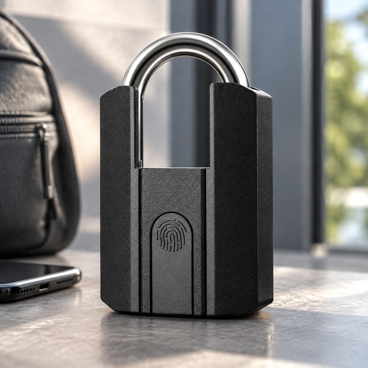 Dark Red Brand Smart biometric lock — Doors