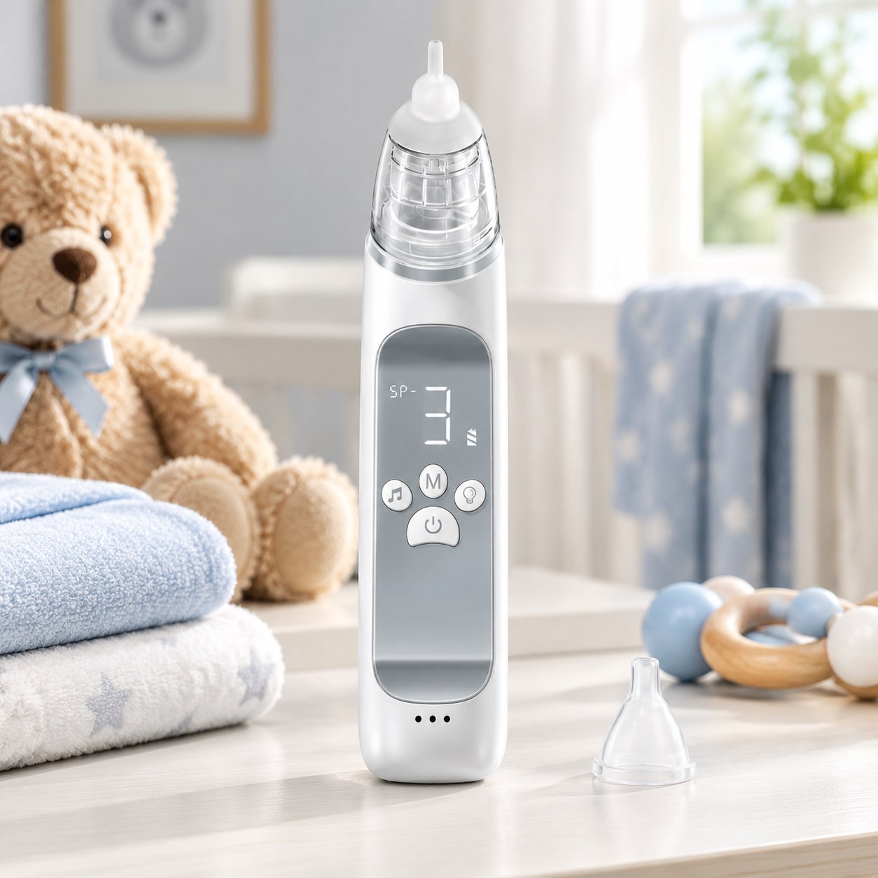 Dark Red Brand Electric Nasal Aspirator for Children — Baby care