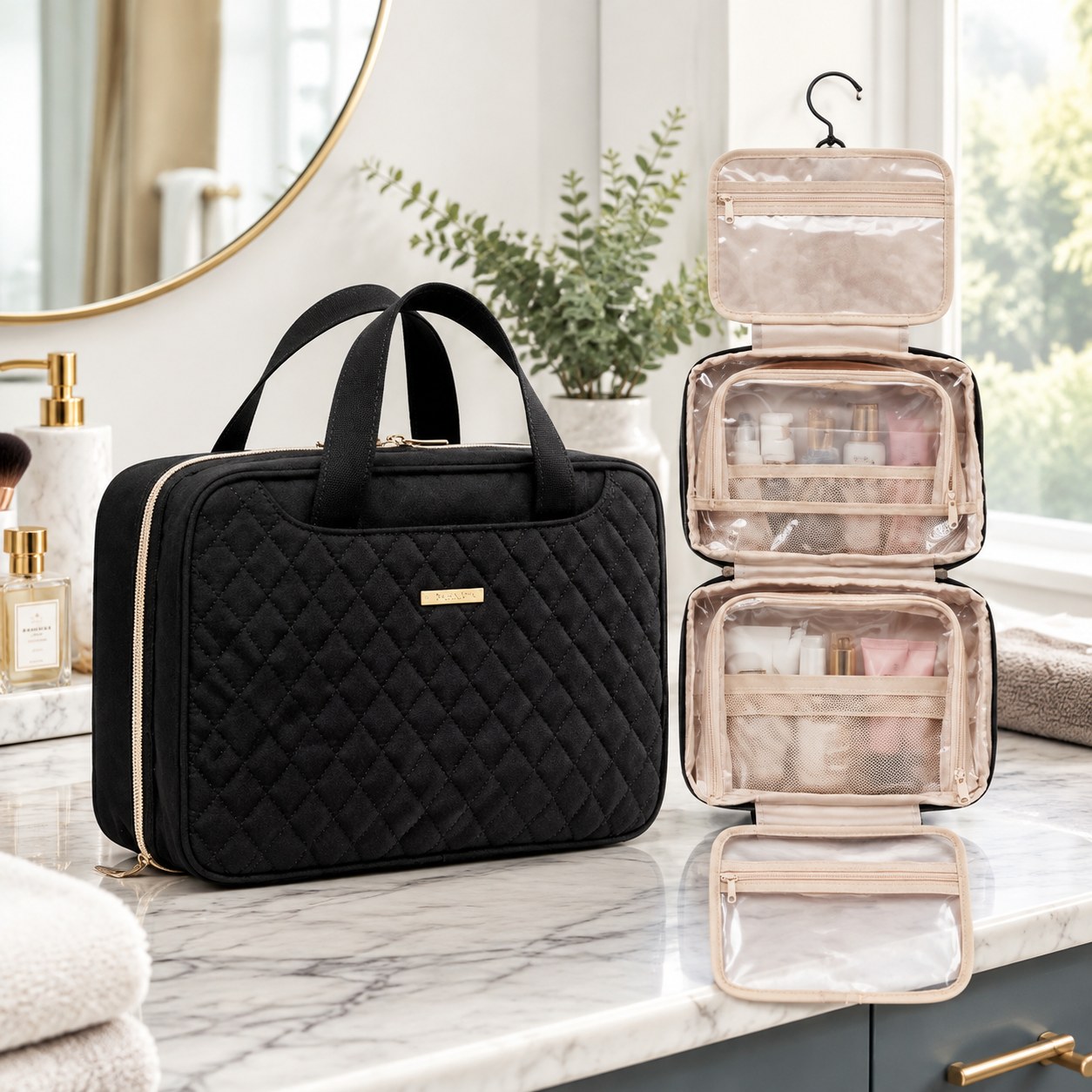 Travel Cosmetic Bag for Women — Makeup