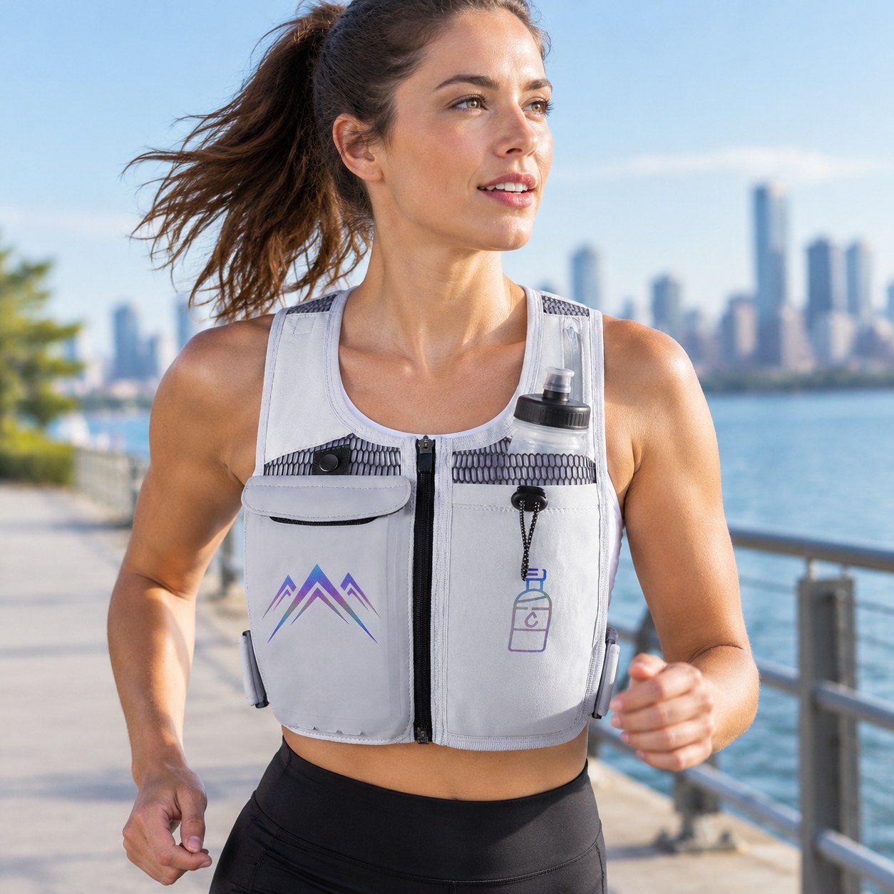 Running Vest with 500ml Bottle Holder — Sports equipment