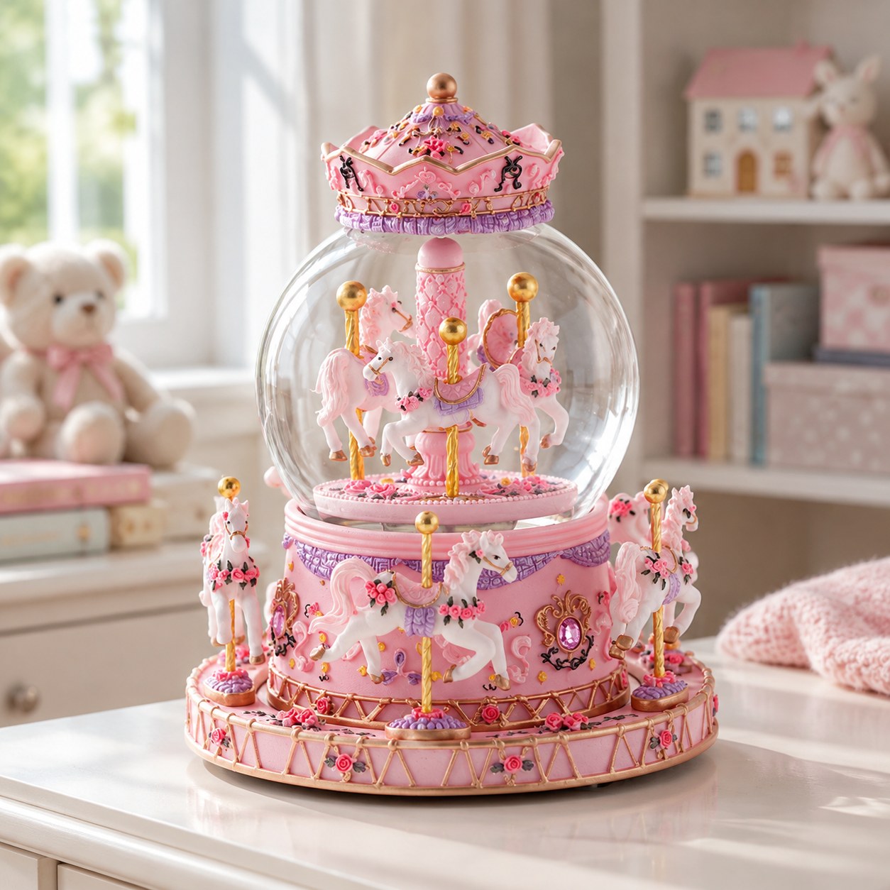 Carousel with Horses for Toddlers — Educational toys