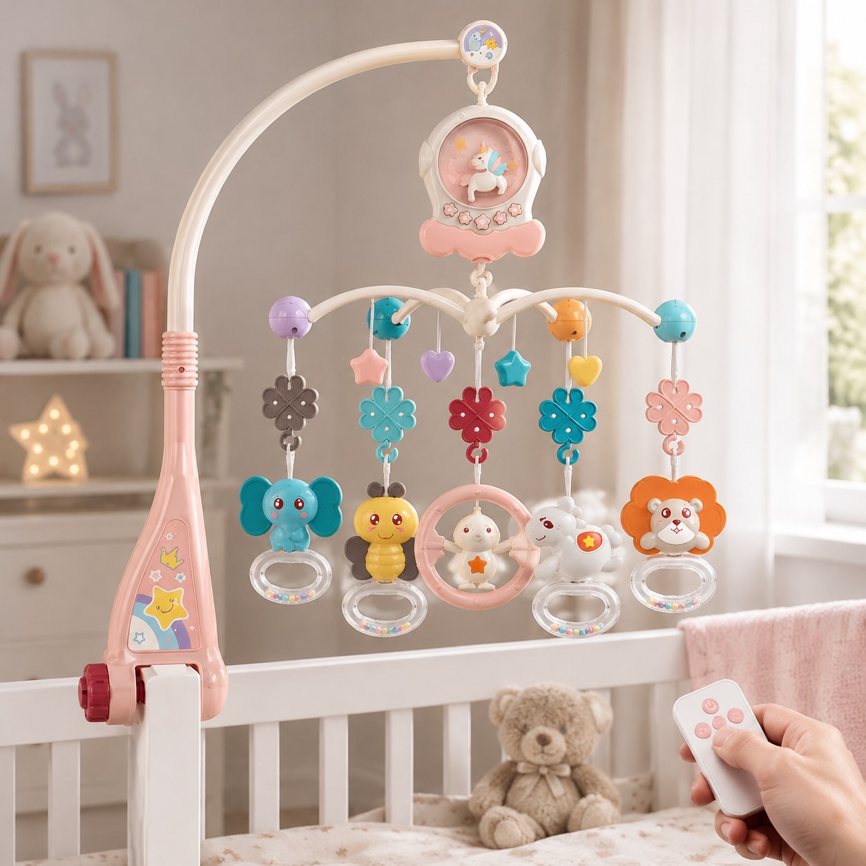 Musical Crib Mobile with Remote Control for Babies — Baby toys