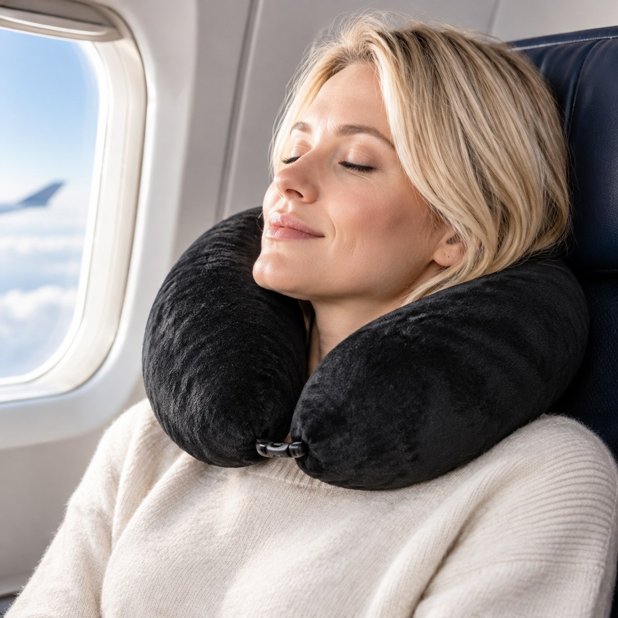 Dark Red Brand Travel Neck Pillow — Home textiles