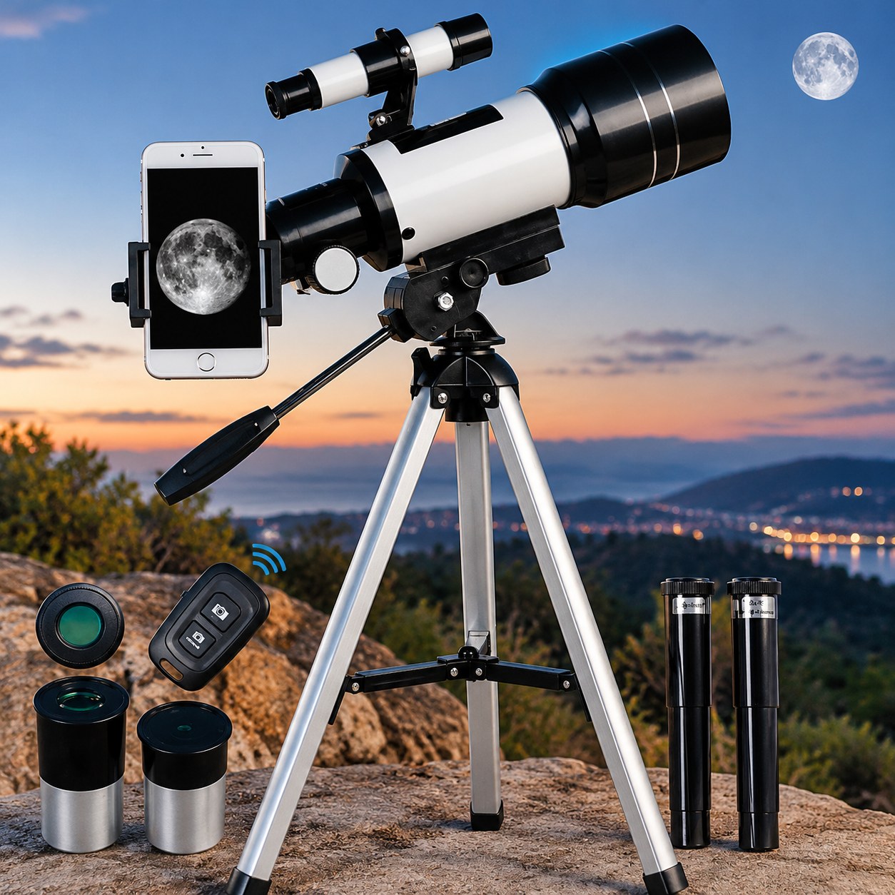 Dark Red Brand Telescope for Beginners — Optics