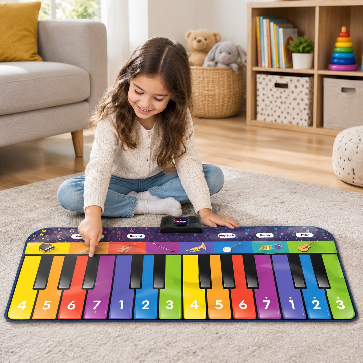 ZIPPY MAT Floor Piano Mat — Educational toys