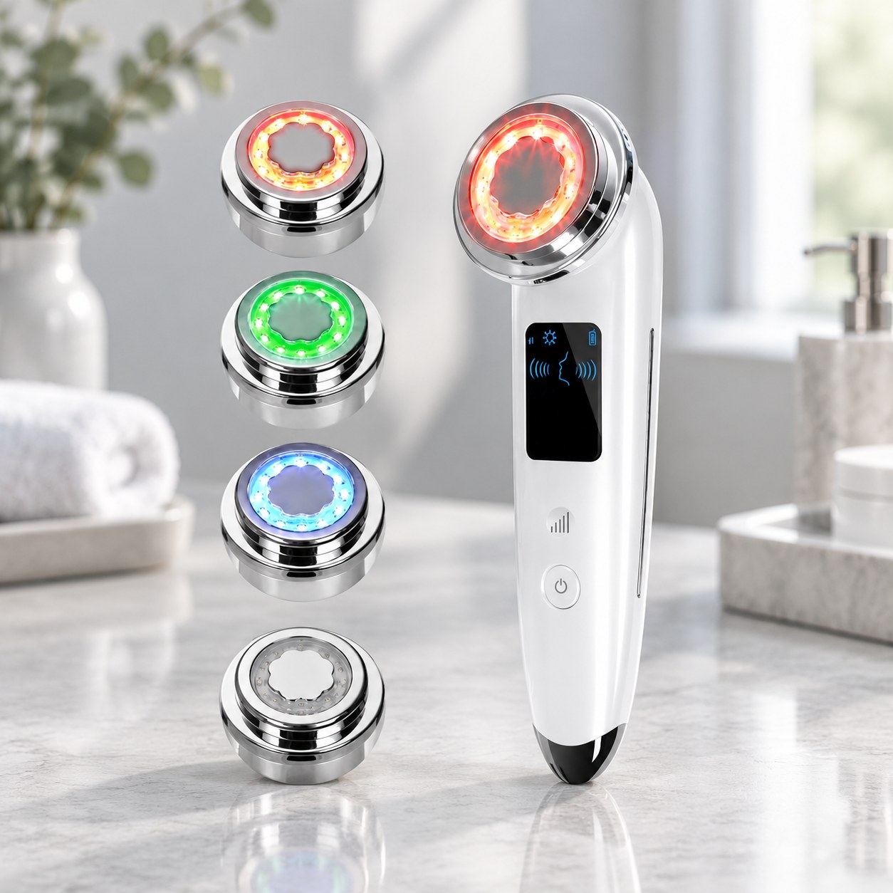 Dark Red Brand 4-in-1 Eye Massager — Beauty appliances