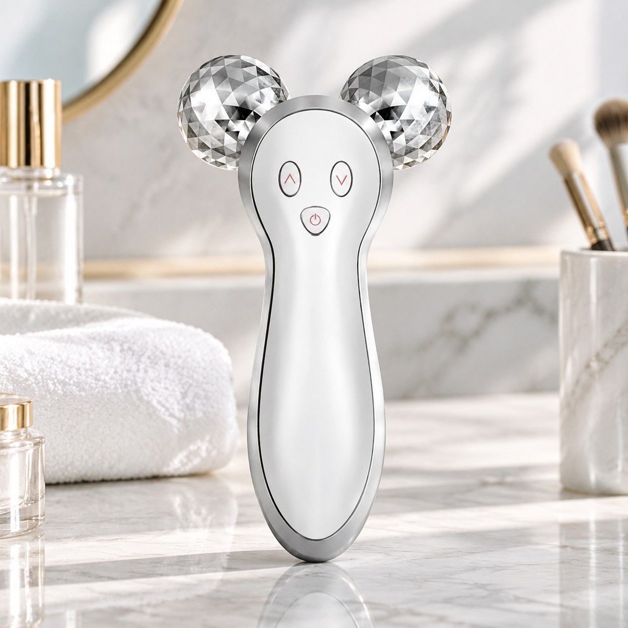 Dark Red Brand Facial Roller Massager — Perfume and cosmetics