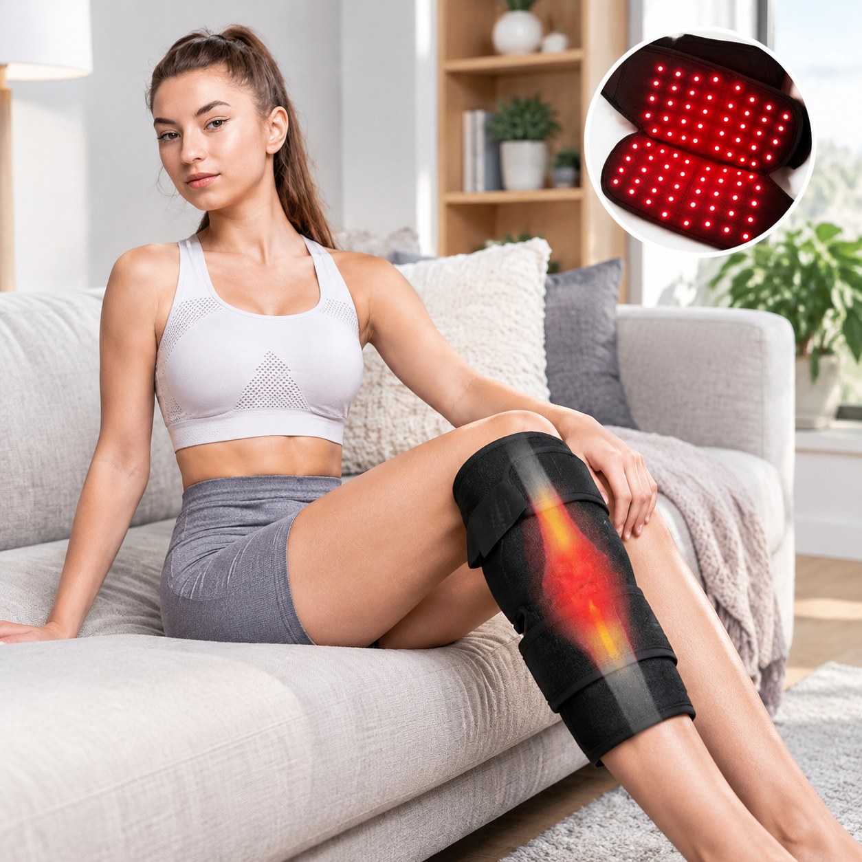 Dark Red Brand Infrared Light Therapy Belt — Health