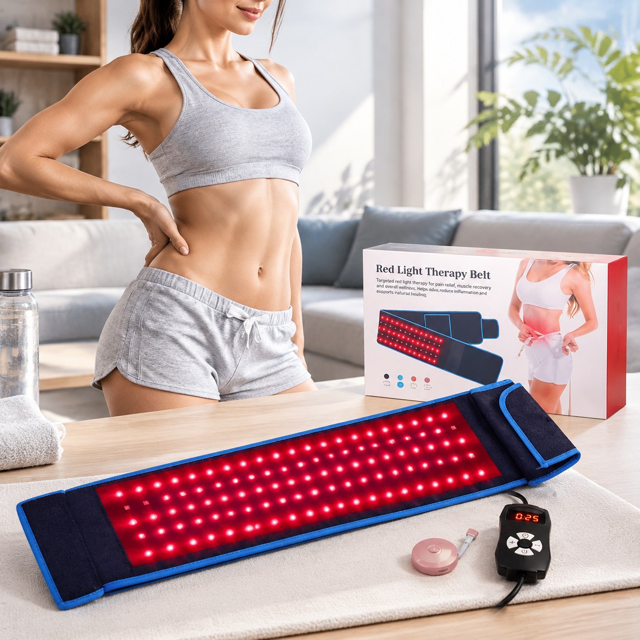 Dark Red Brand Infrared Light Therapy Belt — Health