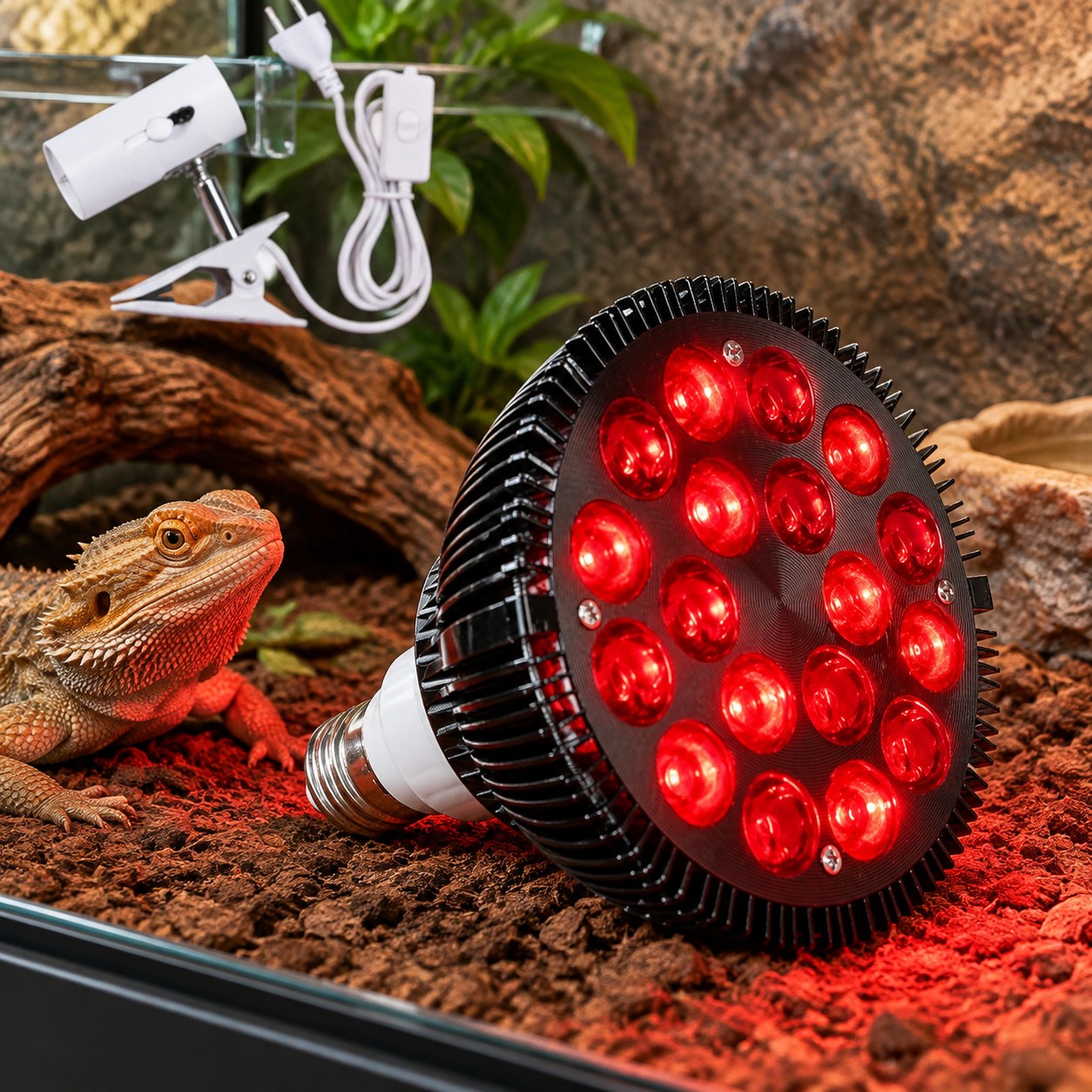 Dark Red Brand Infrared Light Bulb — Health
