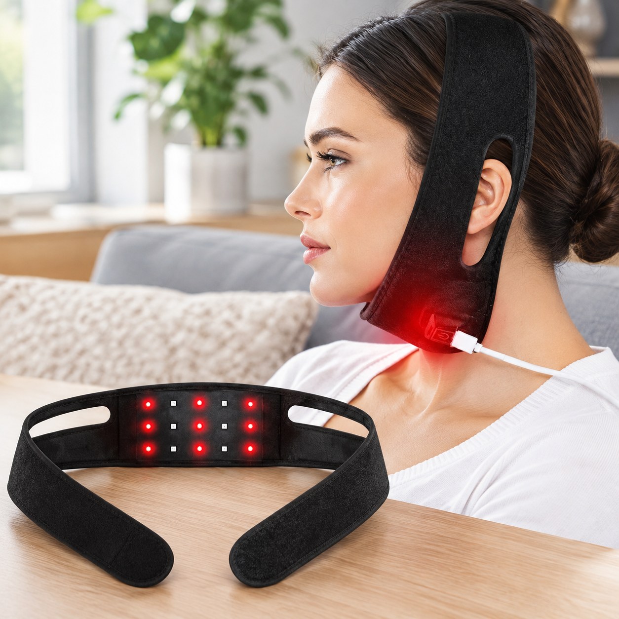 Dark Red Brand Infrared Light Therapy Belt — Health