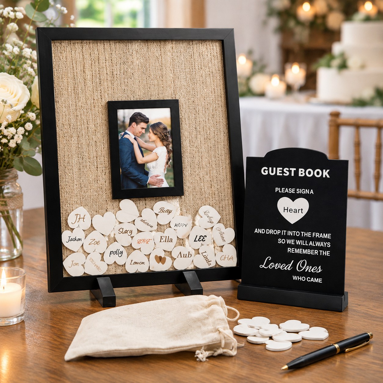 Yuchi Wedding Guest Frame — Party supplies