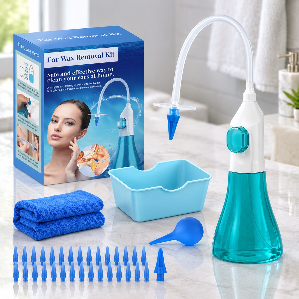 Dark Red Brand Earwax Removal Tool — Beauty appliances