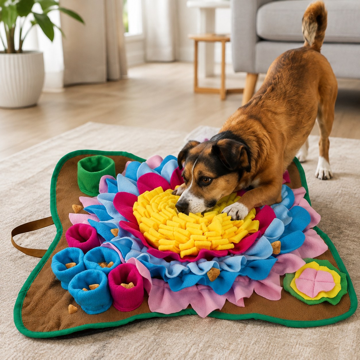 Dark Red Brand Interactive Treat-Dispensing Dog Toy