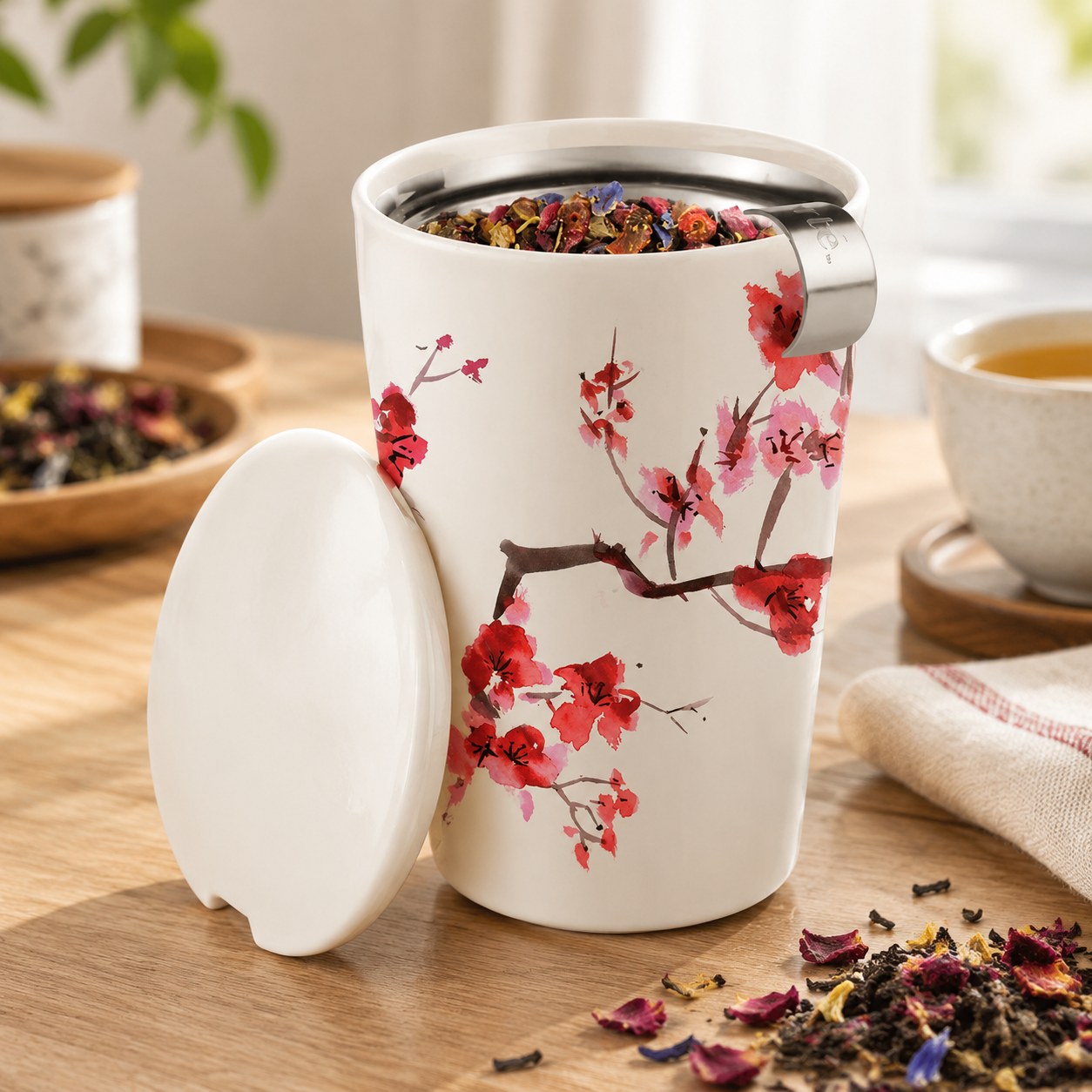 Ceramic Tea Brewing Cup — Kitchen and tableware