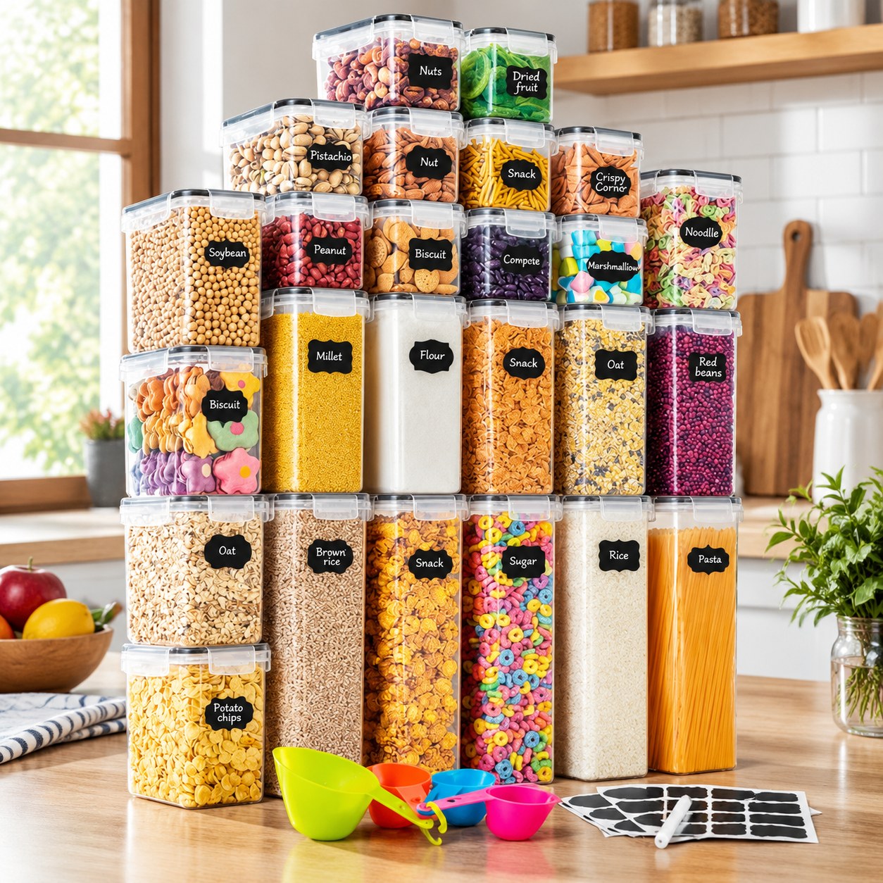 Food Storage Containers, 25 pcs. — Kitchen and tableware