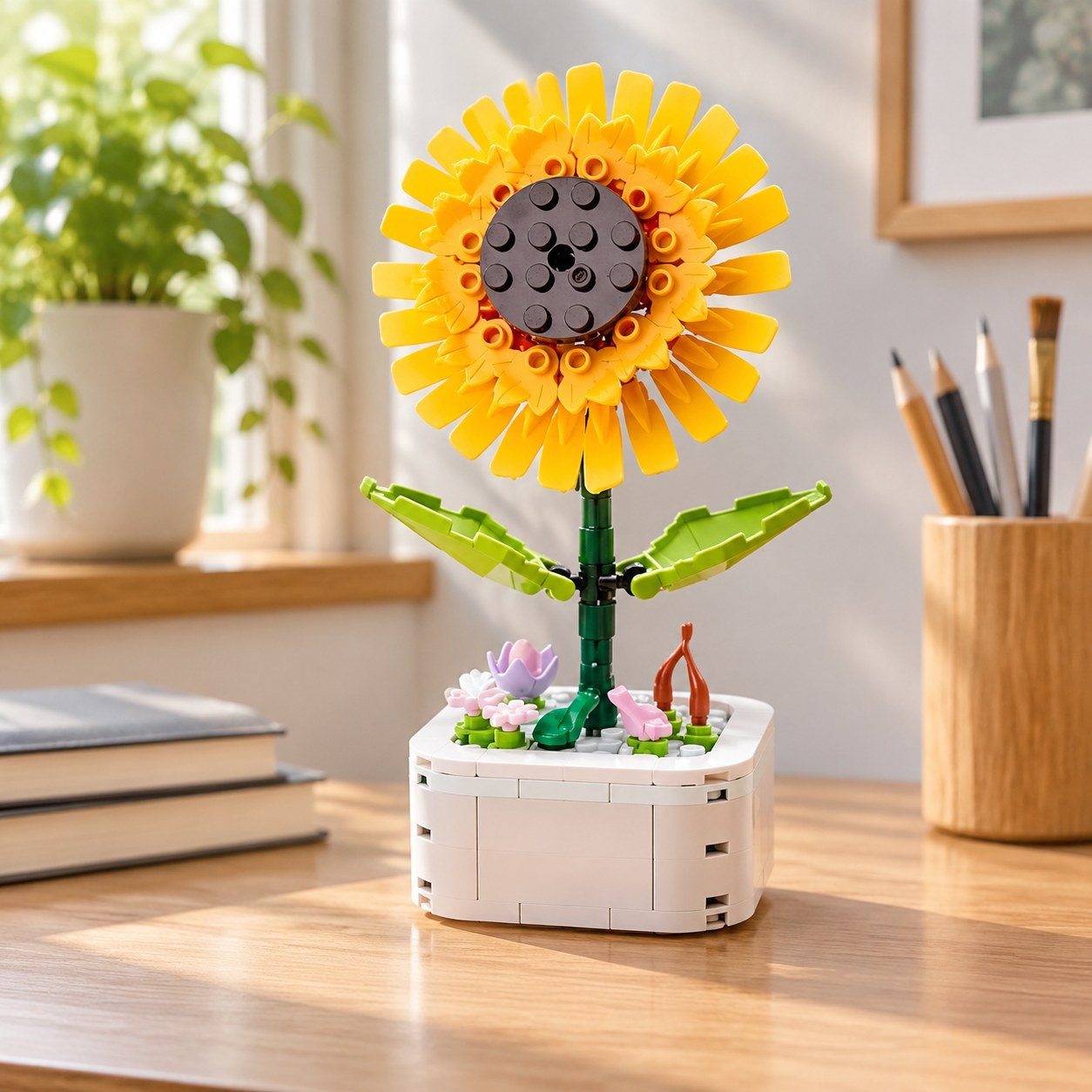 Zuanma Building Kit - Flower in a Pot Sunflower — Toys