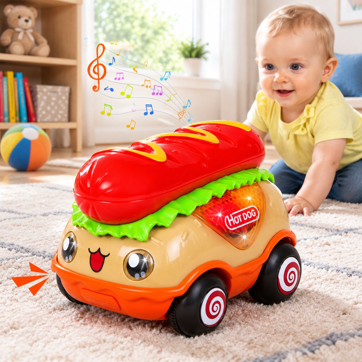 Музыкальная машинка Hot Dog — Игрушки для малышей