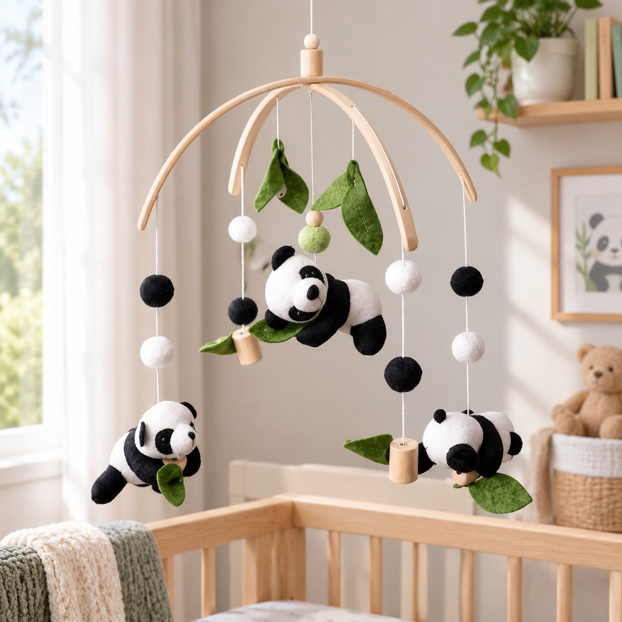 Baby Crib Mobile Dark Red Brand